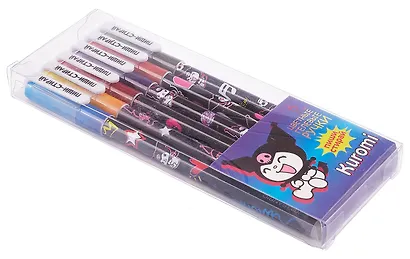 Ручка гелевая Centrum, Kuromi, пиши-стирай 6 цветов 0,5 мм - фото 2