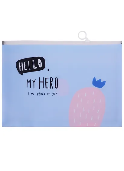 Папка на молнии А4 «My Hero», прозрачная, с расширением, в ассортименте - фото 1