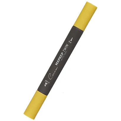 Маркер художественный "Сонет" желто-оливковый, двухсторон., тонк. и широк.долото, Сонет - фото 1