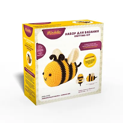 Набор для вязания "Miadolla" "Любопытная пчелка" (AMG-0102) - фото 1