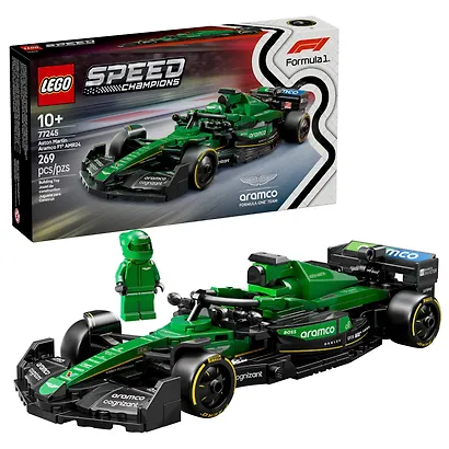 77245 Конструктор детский LEGO Speed Champions Гоночный автомобиль Формула-1 Aston Martin Aramco F1 AMR24, 269 деталей, возраст 10+ - фото 1