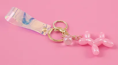 Брелок Собачка перламутровое (ПВХ) (11 см) - фото 2