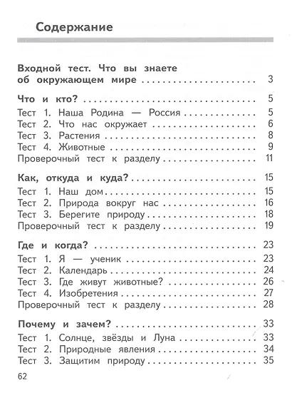 Окружающий мир. 1 класс. Предварительный контроль, текущий контроль, итоговый контроль - фото 2