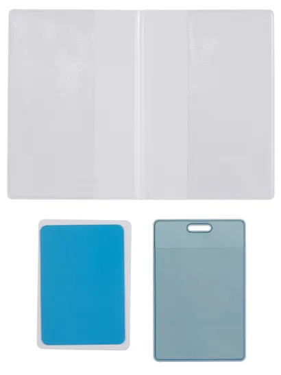 Набор (Обложка для паспорта 1шт + Кардхолдер 2шт) (Обложка для паспорта Сладкие коты Котик с мороженым Чехол для карточек на телефон Сладкие коты Кондитер (Кот с тортом) Чехол для карточек вертикальный Сладкие коты Коттейль (Котик в бокале) (упаковка) - фото 8