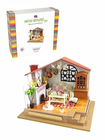 Сборная модель Румбокс "MiniHouse Дом в стиле шале" - фото 3