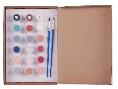 Картина-раскраска по номерам "Букет пионов" 20х14 см - фото 3