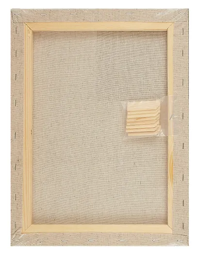 Холст на подрамнике 30*40 "Ладога" прозр.акрил.грунт, 280г/м2, 55% лён, 45% хлопок, мелкозернистый - фото 2