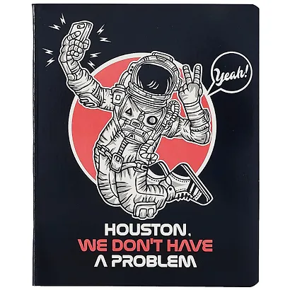 Тетрадь в клетку Academy Style, "Космонавты", 48 листов, в ассортименте - фото 1