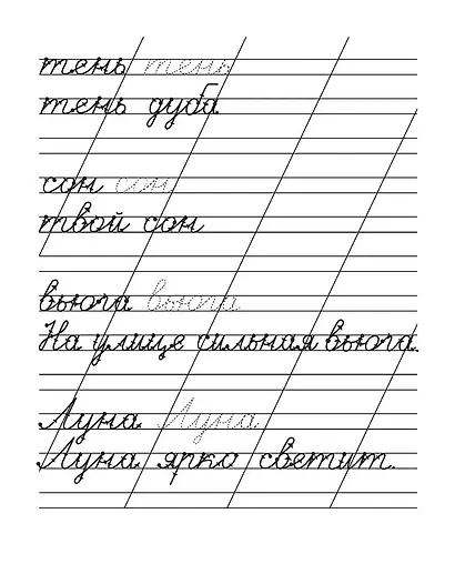Прописи. Рабочая тетрадь. Письменные слова - фото 4