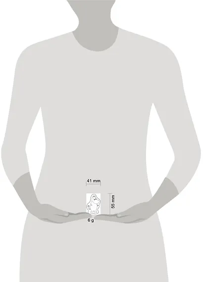 Деревянный значок. Муми-тролль - фото 3