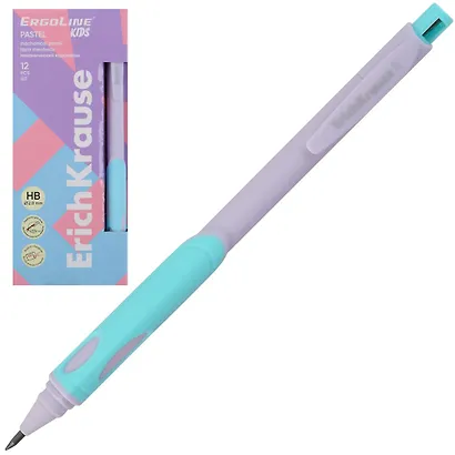 Карандаш механический 2,0мм "ErgoLine Kids Pastel", Erich Krause - фото 2