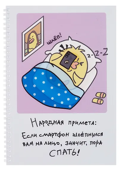 Тетрадь А4 60л кл. "Примета" евроспираль, прозр.пластик с печатью, скр.углы - фото 1