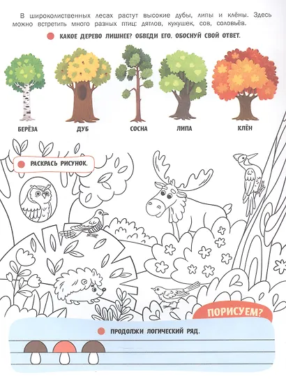 Природа России: книжка с наклейками - фото 4