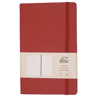 Книга для записей А5 96л кл. "Joy Book. Имбирный пряник" иск.кожа, тонир.блок, скругл.углы, ляссе, резинка, карман на задн.форзаце - фото 3