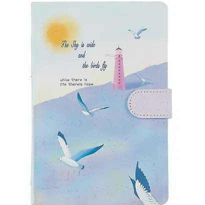 Блокнот с магнитной застежкой Небо и чайки Sky is wide (224стр) (13х19) - фото 4