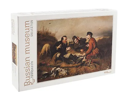 Пазл Коллекция Русские музеи Охотники на привале Step puzzle 1000 эл. 680*480 79216 - фото 1