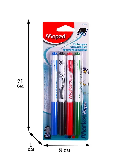 Маркеры для досок Maped, Marker Peps, 4 цвета - фото 2