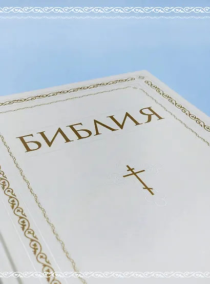 Библия. Книги Священного Писания Ветхого и Нового Завета. РПЦ. Полное издание с неканоническими книгами. Белая. - фото 9