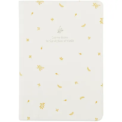 Ежедневник недат. А6 96л "Forest" белый, иск.кожа, интегр.переплет, тисн.фольгой, ляссе - фото 1