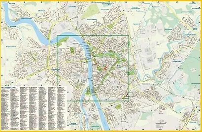 Псков. Автодорожная и туристическая карта - фото 4