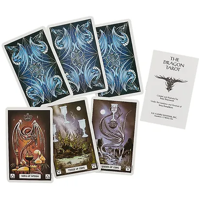 Таро Аввалон, Dragon Tarot Таро Дракона (карты+инструкция на англ. яз.) (коробка) (ПИ) - фото 3