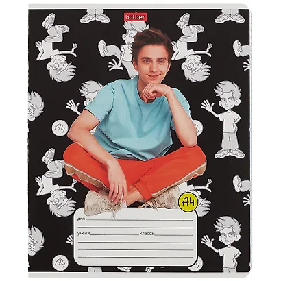 Тетрадь в клетку "Влад А4", 12 листов, в ассортименте - фото 4