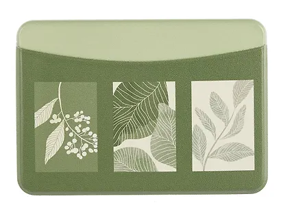 Чехол для карточек горизонтальный Листья (ДКГ2024-153) - фото 1