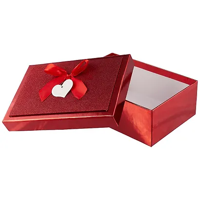 Подарочная коробка «Металлик красный» большая - фото 2