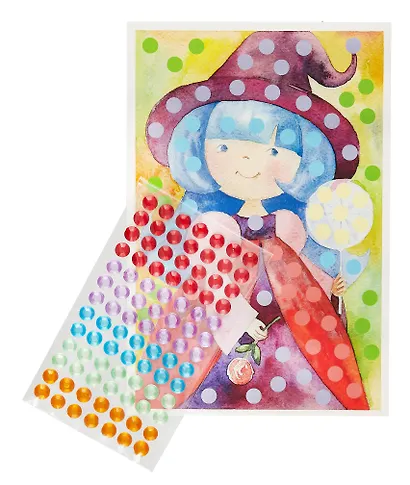 Набор для детского творчества Рисунок из страз "Волшебники 10 королевства "Розочка" - фото 4