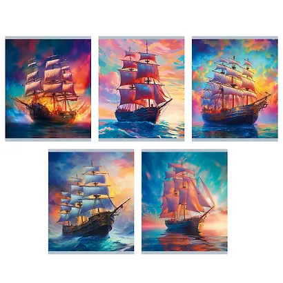 Тетрадь в клетку Listoff, "Морские странники", 48 листов, в ассортименте - фото 1