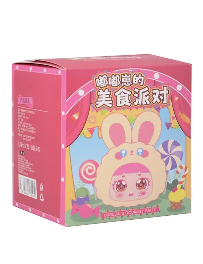 Брелок Девочка с ушками (Лицо) (13см) (плюш,пластик) (Blind Box) (12-7655-202508-MR1032) - фото 2