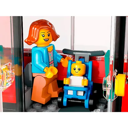 LEGO City: Красный двухэтажный экскурсионный автобус, 384 детали (60407) - фото 10