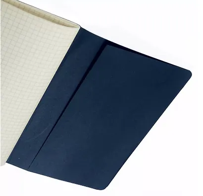 Блокнот А6 32л кл. "CONCEPTUAL OFFICE" синяя, интегр.обл., кругл.угол, сшивка, перфорация, внутр.карман, Альт - фото 3