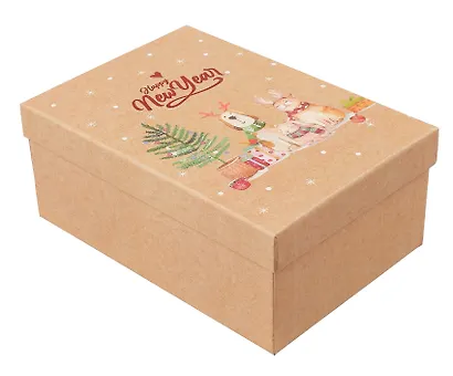 Коробка подарочная "Зверушки" 23*16*9.5, НГ, картон - фото 3