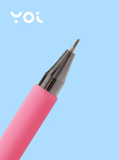 Ручки гелевые пиши-стирай синие 12 штук "Restart" 0,5 мм, soft touch, в ассортименте, Yoi - фото 2