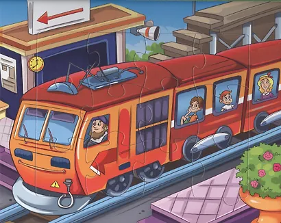 Пазлы 5 сказок Машинки. Стихи для малышей - фото 3