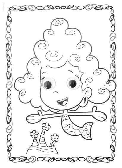 Раскраска BUBBLE GUPPIES (Гуппи и Пузырики) - фото 5