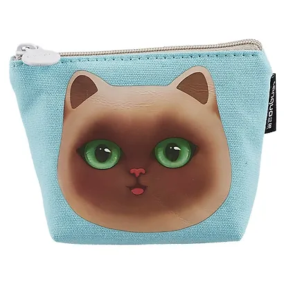 Кошелек на молнии Кошка Miaomi (ткань) (11х8) (LG-10878) - фото 3