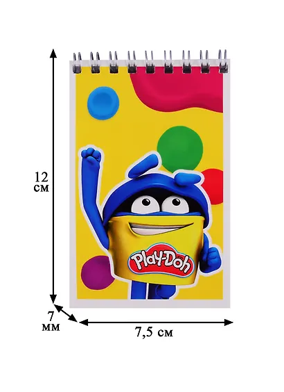 Блокнот А7 40л кл. "Play Doh" даблспираль, полн.УФ-лак - фото 3