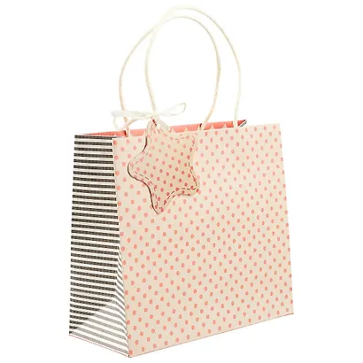 Подарочный пакет «Pink dots», А5 - фото 1
