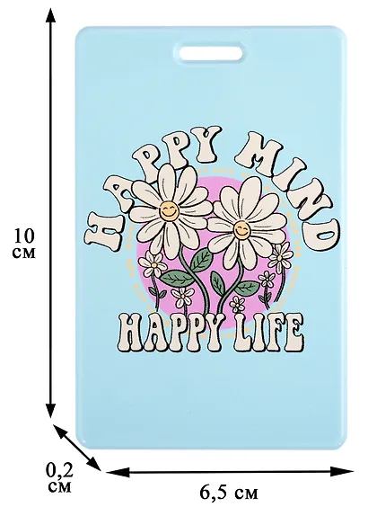 Чехол для карточек Happy mind, happy life - фото 3