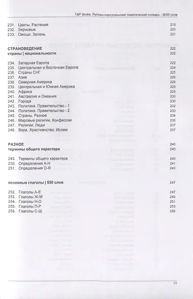 Русско-португальский тематический словарь. 9000 слов - фото 9