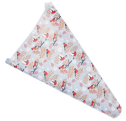 Бумага упаковочная 70*100см "Снегири. Frost" НГ, инд.уп. - фото 3