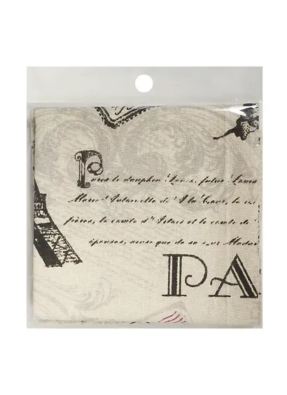 Отрез льна 48*48 см, в пакете с подвесом,  Париж (11-00530-46) - фото 1