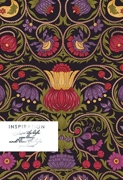 Книга для записей А5 128л кл. "ГРЕЗЫ. Восторг" интегр.переплет, ламинация Soft Touch, тисн. Фольгой "Голография", офсет - фото 2