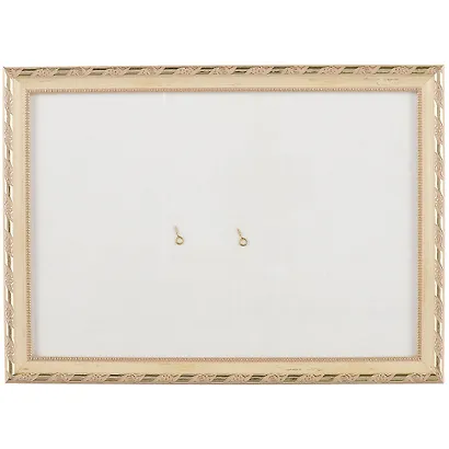 Рама со стеклом, пластик, белое золото, 21 х 30 см - фото 1