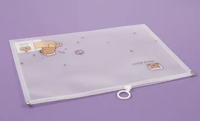 Папка на молнии А4 "Capybara", ассорти - фото 6