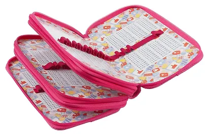 Пенал 3 отделения "В модном чате" 19*11 см - фото 3