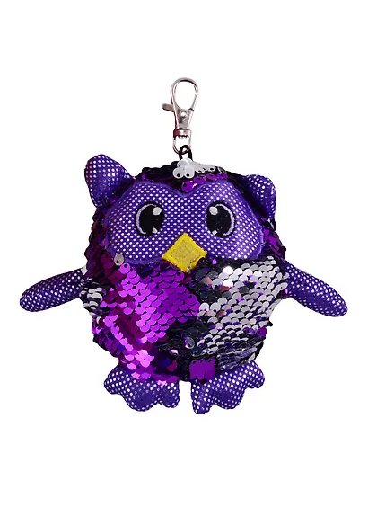 Мягкая игрушка в пайетках Сова, 10см - фото 1