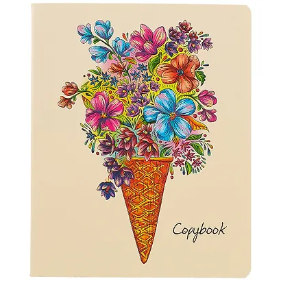 Тетрадь в клетку Феникс+, "Цветочные фантазии", 48 листов, в ассортименте - фото 3